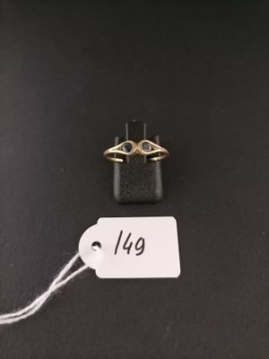 a close up of a ring with a price tag on it