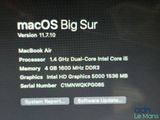 a picture of the macos big sur on the computer screen