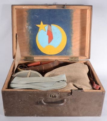 une valise dans laquelle se trouve une paire de chaussures