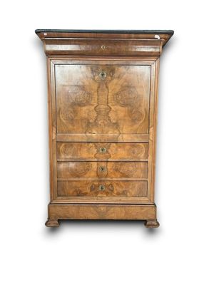 an image of a wooden chest of drawers on a white background