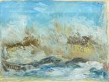 an image of a painting of a boat in a body of water