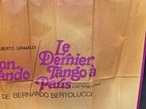 french movie poster for le dernier, tango and paris starring bernard bertolo