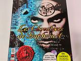 the cover of the book les chasseurs des demone, with an image of a man ' s face painted on it