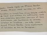 une feuille de papier sur laquelle on peut écrire