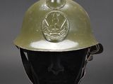 helmet on a mannequin head with a us air force emblem on it