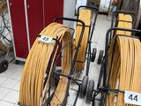 a lot of wires that are on the floor