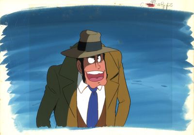 une image représentant un personnage de bande dessinée : un homme en costume et avec un chapeau