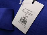 a blue shirt with a price tag on it