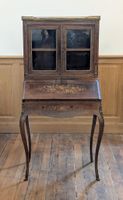 Secrétaire "dos d'âne" à gradin formant vitrine, en bois de … (photo 3)
