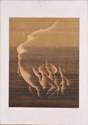 une image représentant un tableau où l'on voit une main tenant celle d'une autre personne