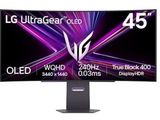the lg ultragear ole450q monitor is on display