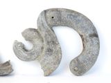 two pieces of metal that have been cut in half