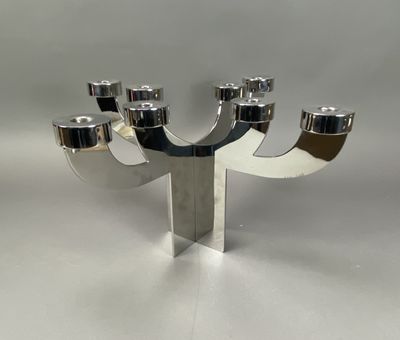 Georg Jensen Denmark Candélabre à quatre bras et huit feux e…