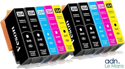 pack of 4 compatible ink cartridges for hp364 hp364 hp365 hp365 hp36