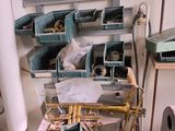 a picture of a room with a bunch of tools on a table