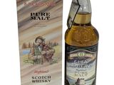 une bouteille de whisky écossais à côté d'un carton