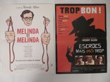 deux affiches de cinéma accrochées au mur d'une pièce