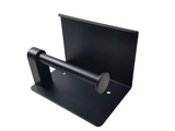 an image of a black metal book holder