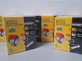 four boxes of rondy cording tape on a white surface
