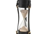 an image of an hourglass with sand in it on a white background