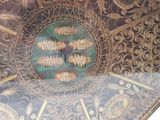 a picture of a ceiling with a painting on it