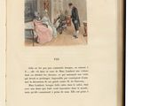 un livre ouvert sur lequel figure l'image d'un homme et d'une femme assis sur un canapé