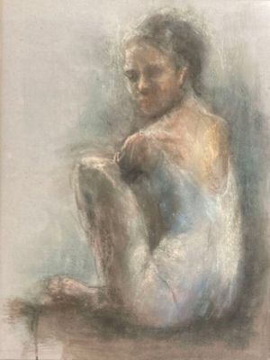 Pierre BEAUFILS XX-XXIe siècle. Jeune danseuse assise