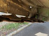 a close up view of the underside of a truck