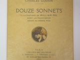 the cover of the book douze sonnets by charles guerin