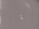 an image of a close up of a plate with writing on it