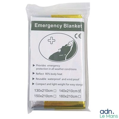 an image of a bag of emergency blankets on a white background