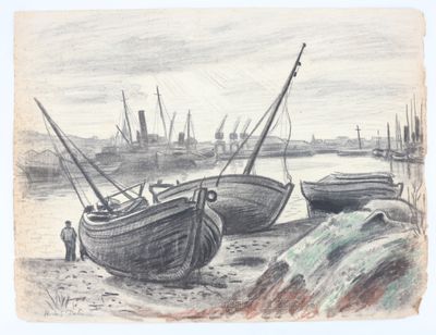 deux bateaux qui sont échoués sur la plage