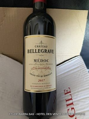 60 Bouteilles de Château BELLEGRAVRE 2017 MEDOC Cru Bourgeoi…