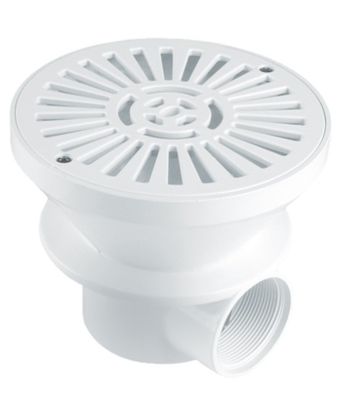 un gros plan d'une bouche d'égout munie d'un couvercle blanc sur fond blanc