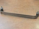 a close up of a metal object on a table in a room