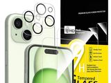 a close up of a cell phone with a screen protector