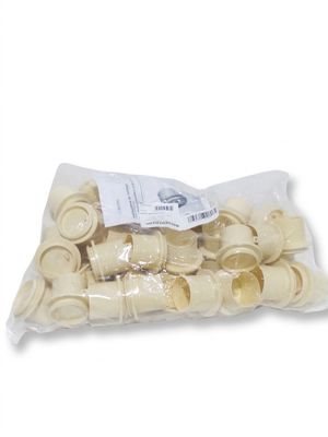 a bag of pasta shells on a white background