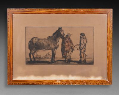 Voyageur et cheval