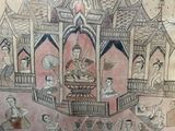 a picture of a painting on the wall of a building