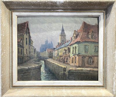 Marie MARTIN ( XXe). Vue d'Amiens.