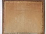 an image of a painting on a white wall with a brown frame