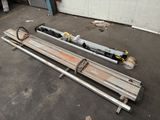 two different types of hydraulic jacks in a warehouse