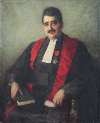 Julien Adolphe DUVOCELLE (1873-1961), "Portrait du professeu…