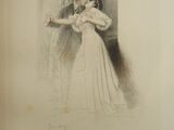 drawing of a man and a woman hugging in a room
