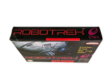 a box that has a robot on it on a white background