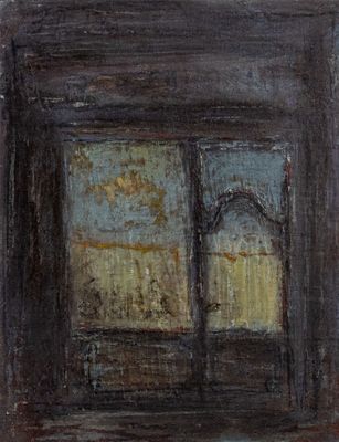 Hervé THIBAULT (né en 1944) Vieille façade de restaurant - Photo 1