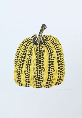 une image représentant un dessin de citrouille jaune sur fond blanc