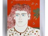 un tableau représentant un homme aux cheveux roux et aux yeux bleus