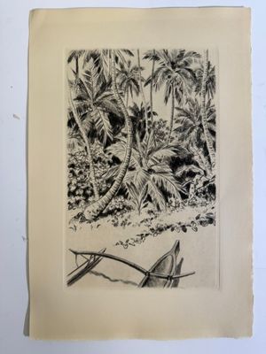 une image représentant un dessin d'un bateau sur la plage