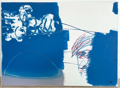 Victor Hasch (1945-2012), Andy Warhol, composition, peinture…